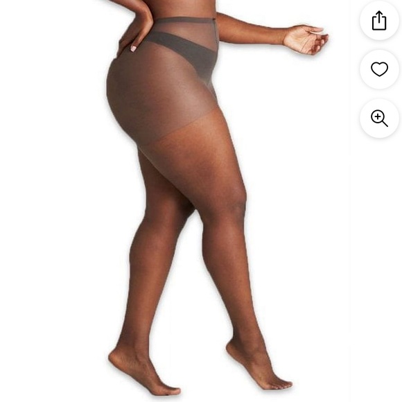 Women's Sheer Black Pantyhose 1 Pair Sheer Stockings Tights Gently Used W0rn - Picture 3 of 3